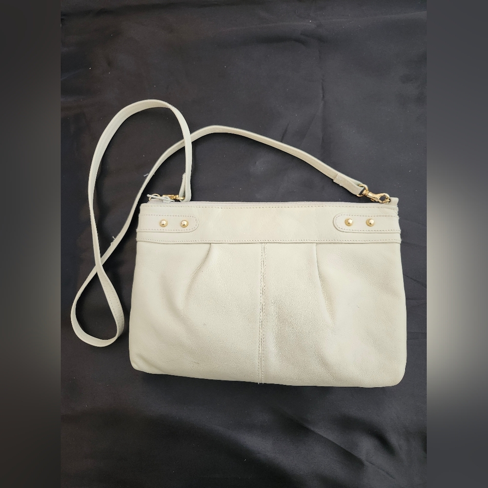 Jennifer Moore Cream Shoulder/Clutch Bag
